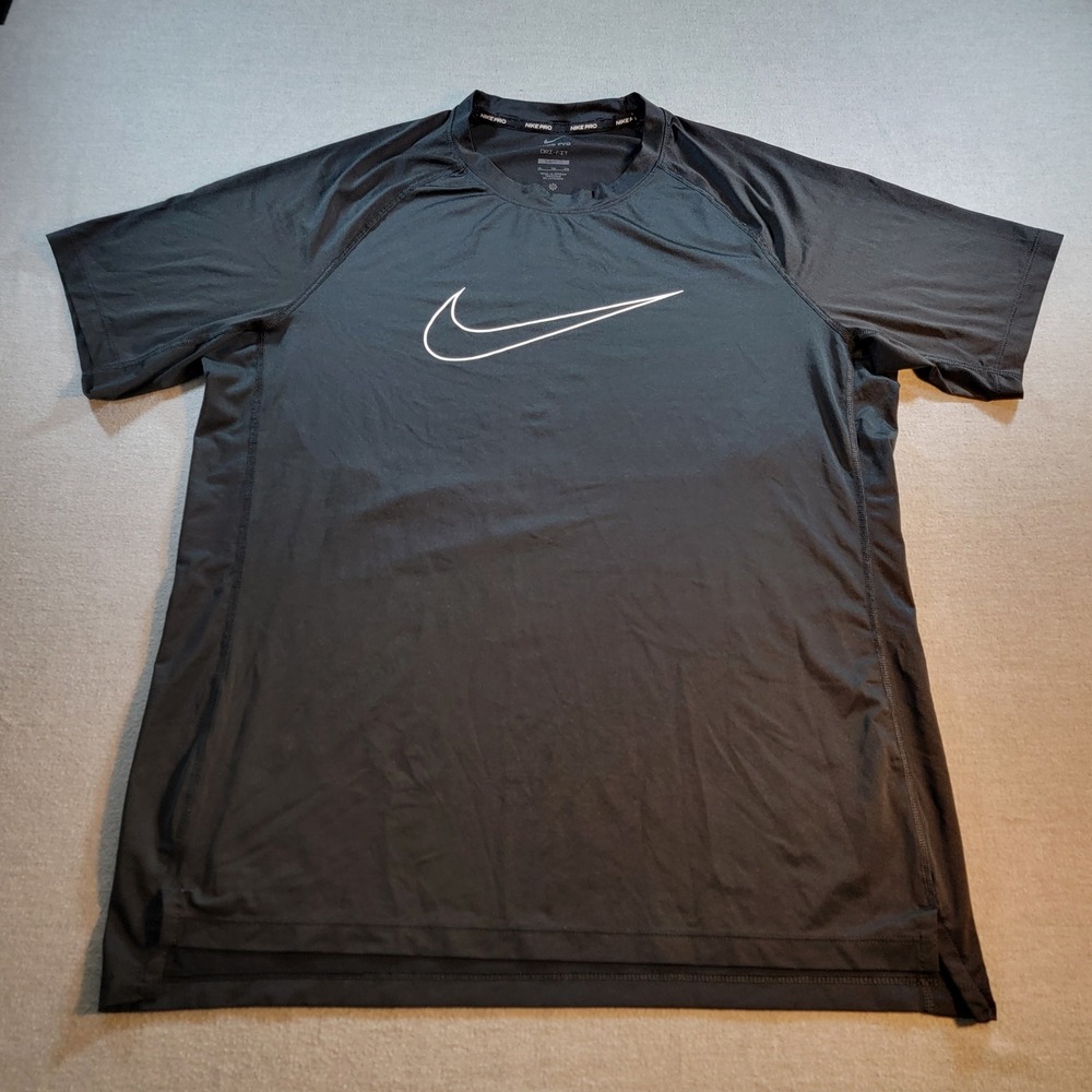 Nike Pro Dri-FIT Shirt Mens XL Black Excellent DD1982-010 Training 802